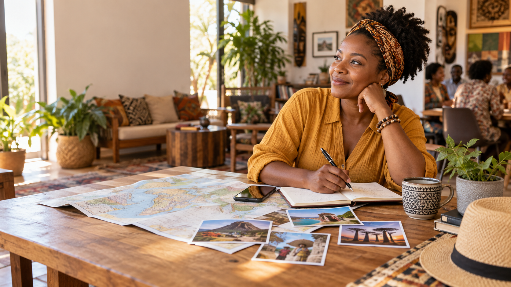 A visitor planning a personal heritage journey